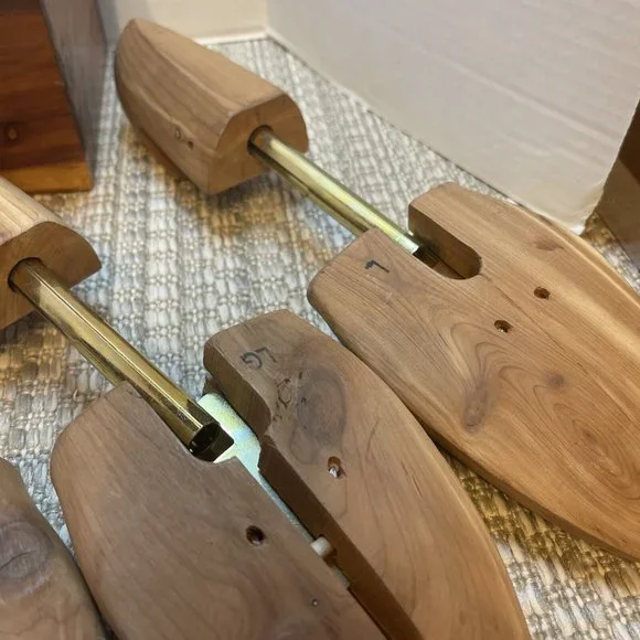Vintage BUNDLE OF 3 Florsheim & Wooden Shoe Tree Mold 3 Pair Size 7 And … - Picture 8 of 9